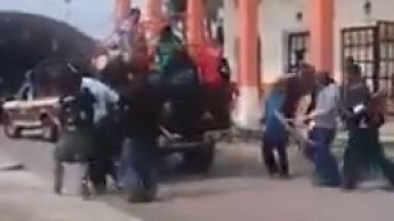 Onze personnes ont été arrêtées jusqu'à présent. Pic: Tabasco Al Minuto