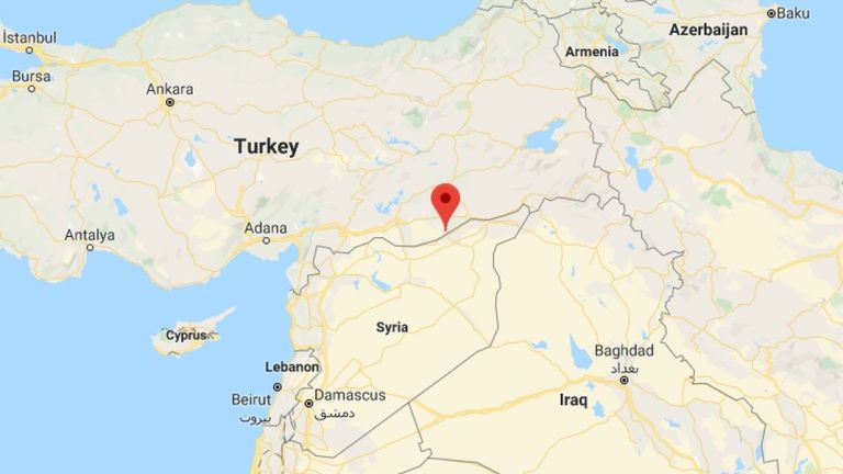 Ras al Ain se trouve à la frontière de la Turquie et de la Syrie. Pic: Google Maps