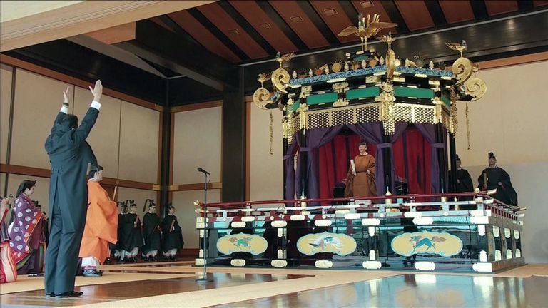 Le Premier ministre Shinzo Abe participe à la cérémonie