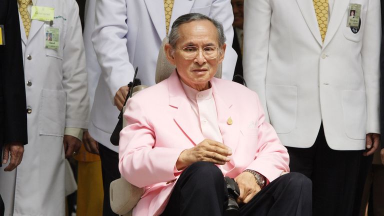 Le roi thaïlandais Bhumibol Adulyadej 