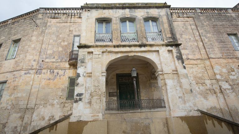 L'extérieur de la Villa Guardamangia 