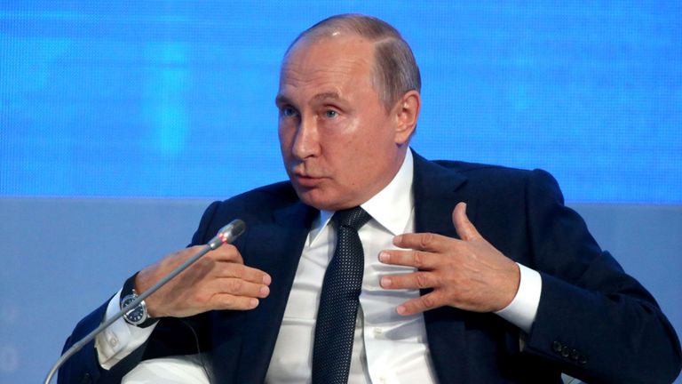 Le président russe a fait ses commentaires lors d'un forum sur l'énergie à Moscou