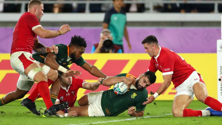 Damian de Allende a marqué pour le Sud de l'Afrique du Sud