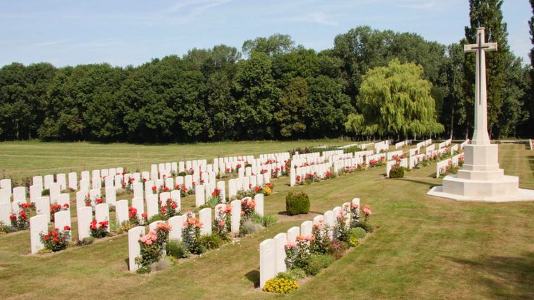 La cérémonie aura lieu au cimetière militaire de Wytschaete jeudi. Image de fichier