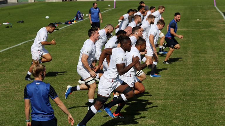L'Angleterre s'entraîne avant la finale de samedi