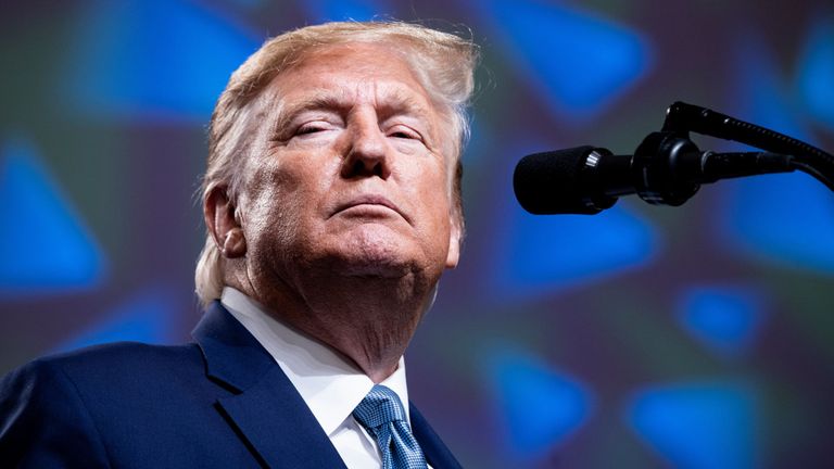 Donald Trump parlait en Pennsylvanie