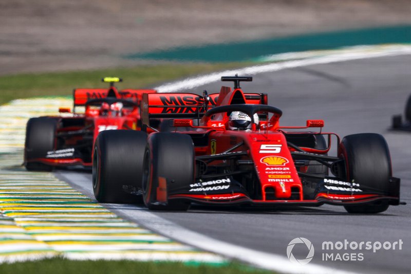 Sebastian Vettel, Ferrari SF90 et Charles Leclerc, Ferrari SF90 