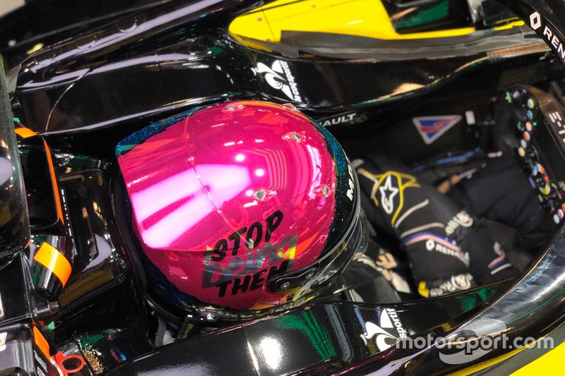 Casque de Daniel Ricciardo, Renault F1 Team