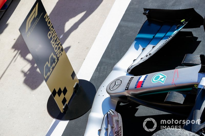 Une place spéciale est réservée à la voiture du champion 2019 Lewis Hamilton, Mercedes AMG F1 W10