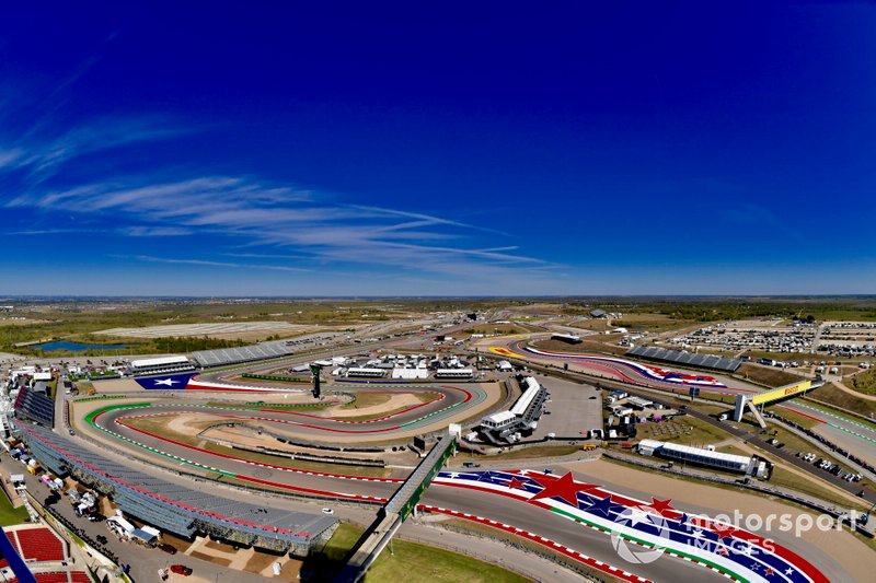 Une vue aérienne du Circuit des Amériques