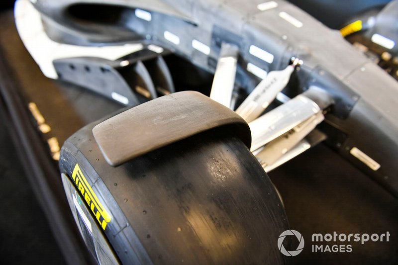 Détail dun modèle illustrant les règlements techniques de la Formule 1 de 2021
