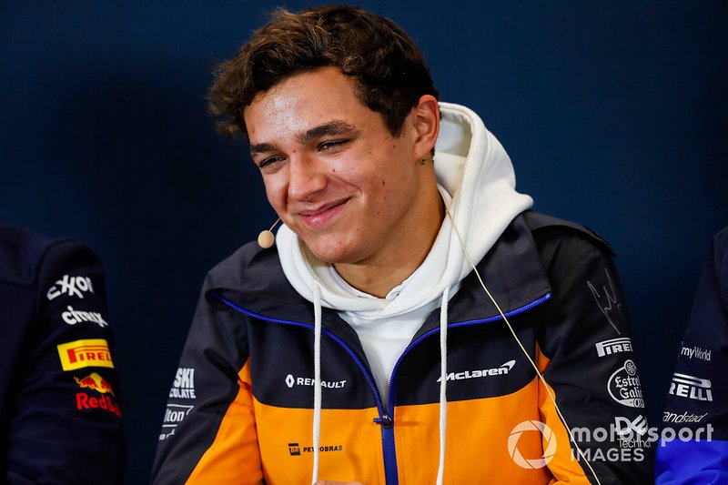 Conférence de presse, Lando Norris, McLaren 