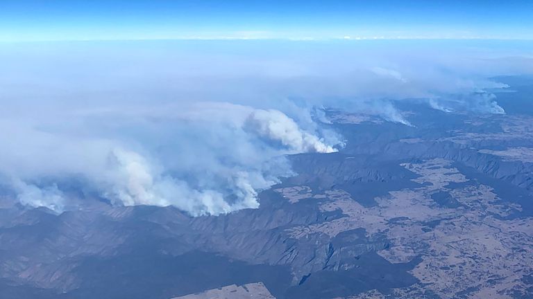Feux de brousse pris dans le nord-est de la Nouvelle-Galles du Sud