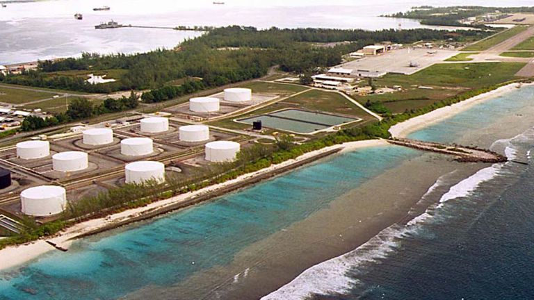 Une piste militaire sur Diego Garcia