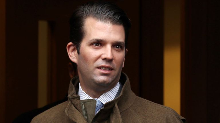 Donald Trump Jr a tweeté un message qui inclut un lien vers un article dans lequel le nom du dénonciateur présumé a été publié.