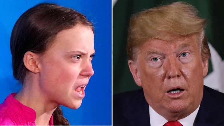 Donald Trump a semblé se moquer de Greta Thunberg après son discours à l'ONU