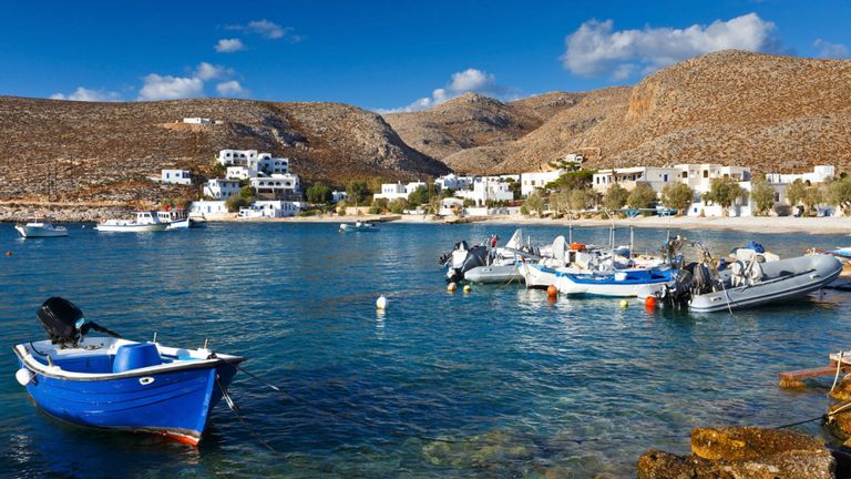 Mme Stein essayait de rejoindre le bateau amarré au large de Folegandros dans la mer Égée