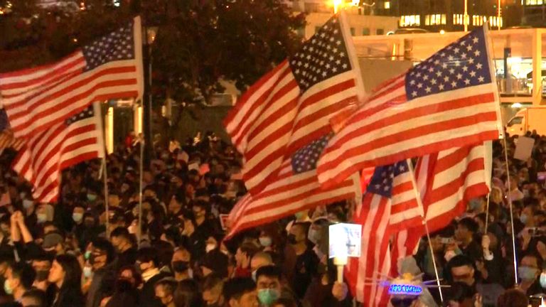 Manifestations à Hong Kong