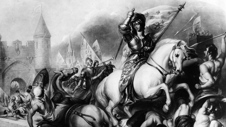 Sainte Jeanne d'Arc a représenté le peintre anglais William Etty