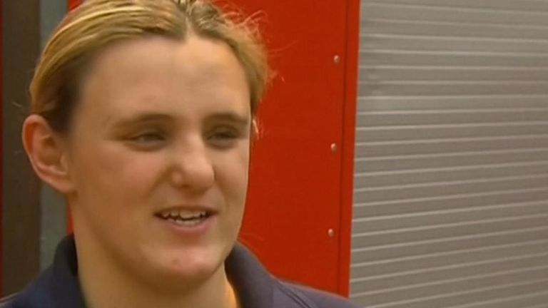 La combattante australienne enceinte Kat Robinson-Williams