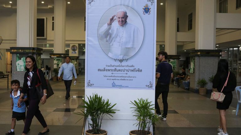 La visite du pape devrait attirer des milliers de personnes