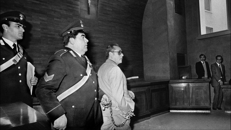 Tournage de la mafia. Entretien avec Kim Longinotto. Pic: Letizia Battaglia