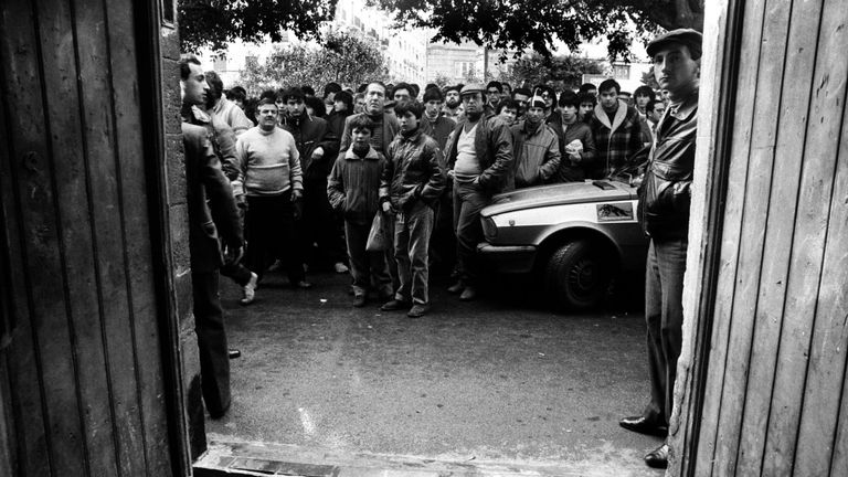 Tournage de la mafia. Entretien avec Kim Longinotto. Pic: Letizia Battaglia