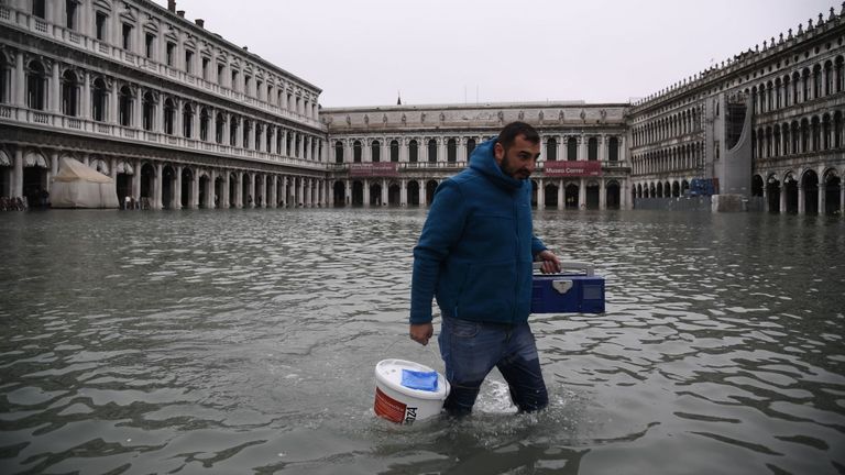Venise inondée par la marée haute depuis plus de 50 ans