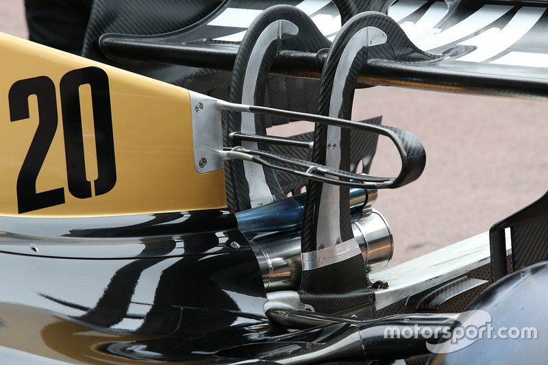Détails techniques arrière de la Haas F1 Team