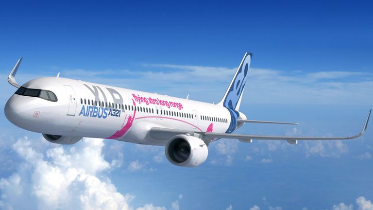 Le A321XLR est une version large de la série A321 originale. Pic: Airbus