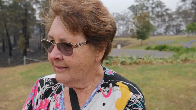 Ann Jones a décidé de rester sur place lorsque les incendies se sont propagés aux Blue Mountains, en Nouvelle-Galles du Sud
