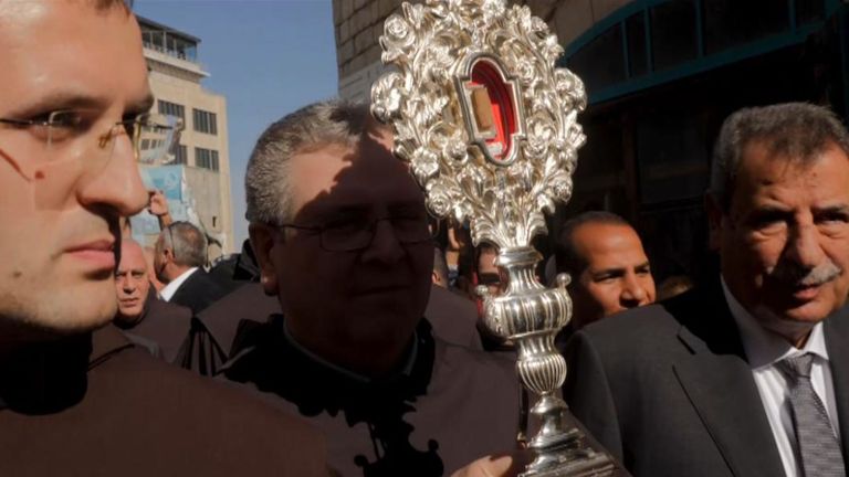 Un fragment qui proviendrait d'une crèche dans laquelle Jésus est né