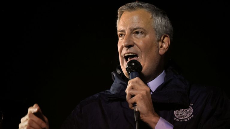 Bill de Blasio a déclaré que l'attaque était alimentée par l'intolérance et un & # 39; cancer & # 39; de la haine grandissante en Amérique