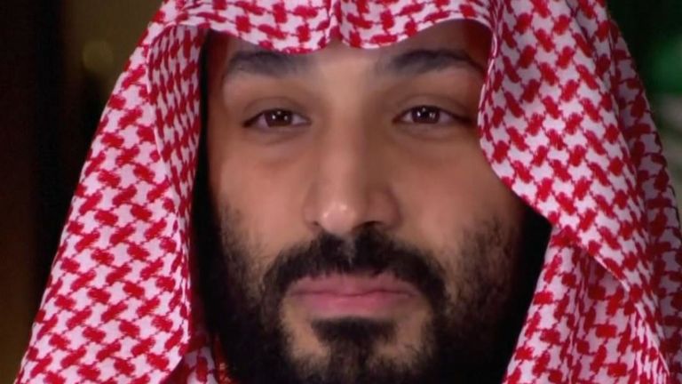 Mohammed bin Salman nie avoir affirmé avoir ordonné le meurtre de Jamal Khashoggi. Pic: CBS