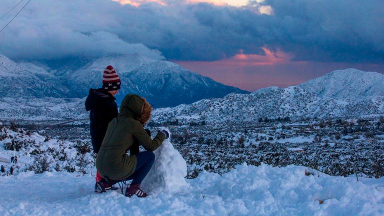 La Californie a été sous une couverture de neige