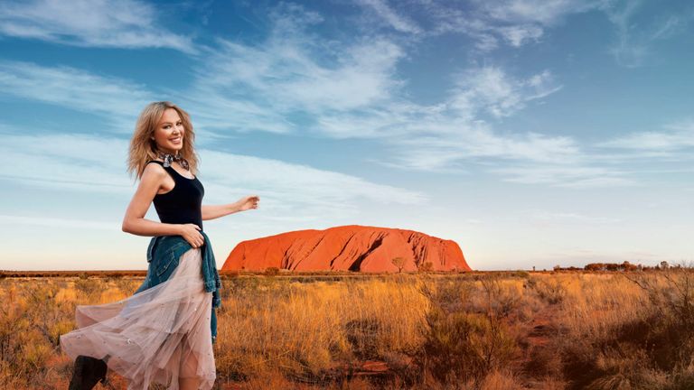 Kylie Minogue dans une publicité pour Tourism Australia
