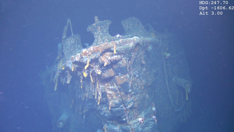 Le Scharnhorst a été coulé par les Britanniques pendant la Première Guerre mondiale