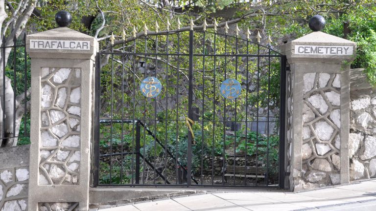 Le cimetière Trafalgar de Gibraltar, où la police enquêtant sur la disparition d'un marin de la Royal Navy il y a plus de 30 ans va procéder à de nouvelles recherches