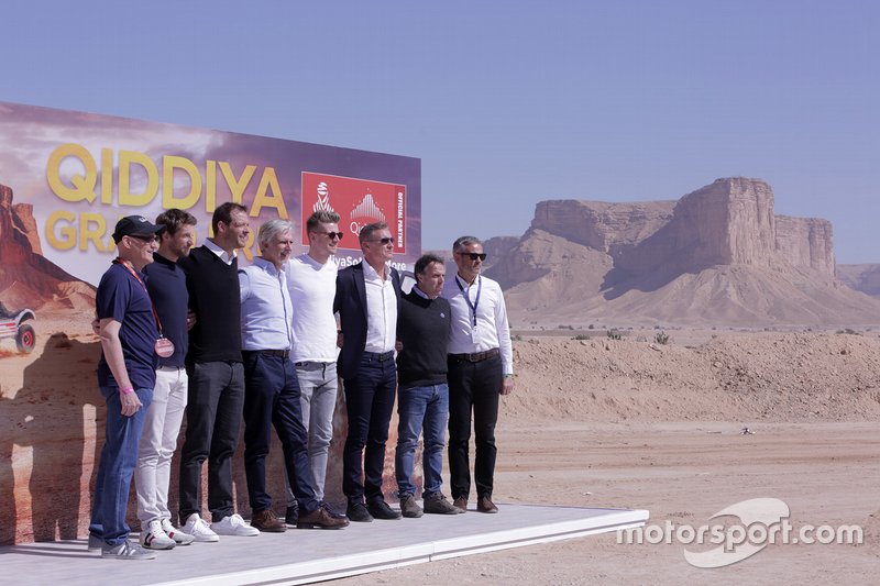 Présentation du Grand Prix Qiddiya avec Nico Hülkenberg, Alexander Wurz, Romain Grosjean, Damon Hill, David Coulthard, Loris Capirossi