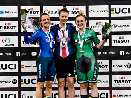 Emily Kay décroche la médaille de bronze à la Coupe du monde de cyclisme sur piste au Canada