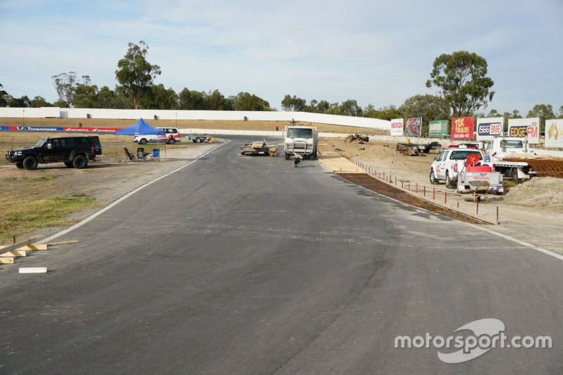 Travaux sur piste au Winton Motor Raceway