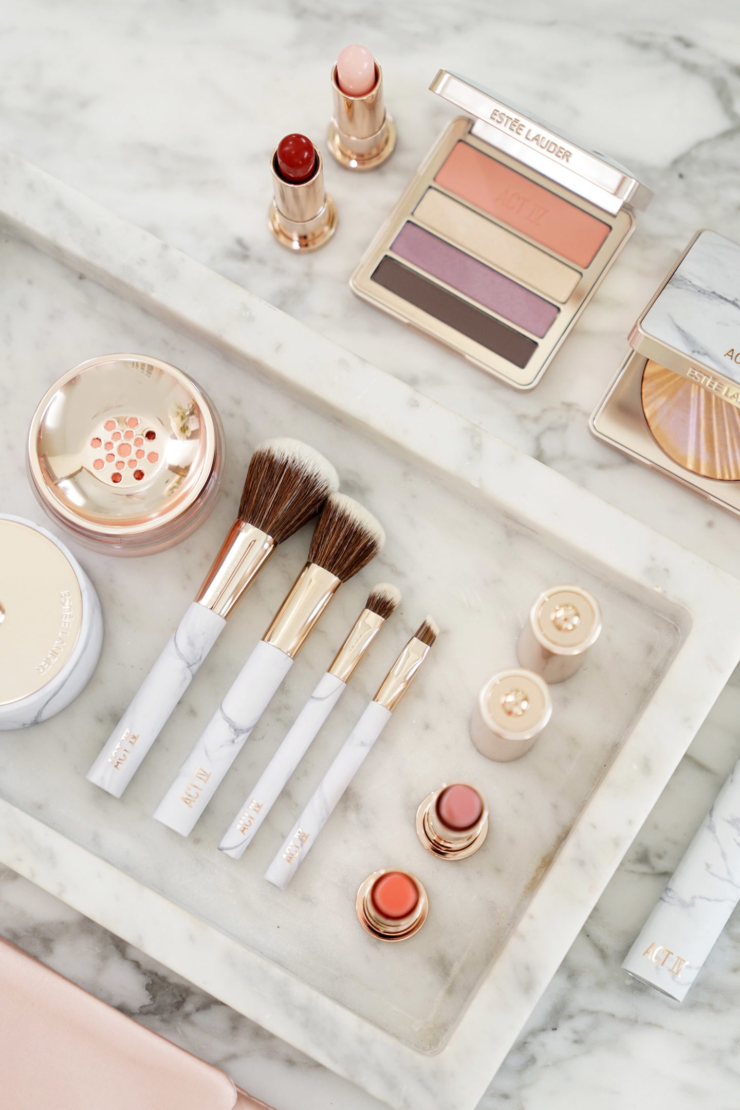 Trousse de pinceaux de maquillage Estee Lauder Act IV Brushed By Fame