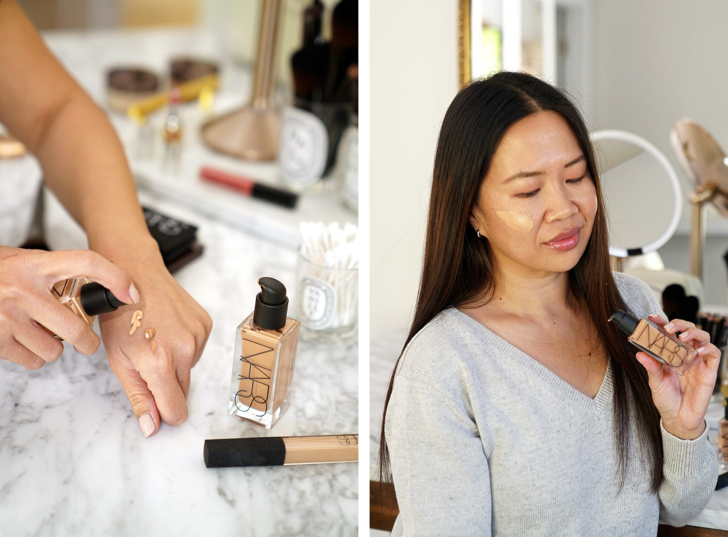 NARS Tinted Glow Booster dans Simos + Tangsi