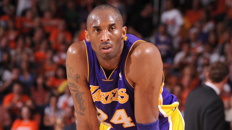 Kobe Bryant en action pour les Lakers de Los Angeles