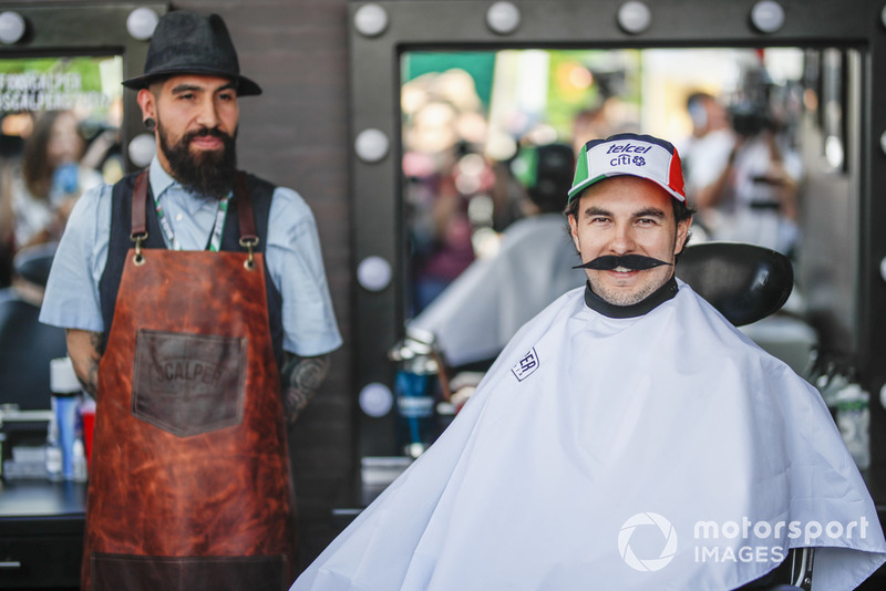 Sergio Perez, Racing Point Force India F1 Team à la Movember Foundation 