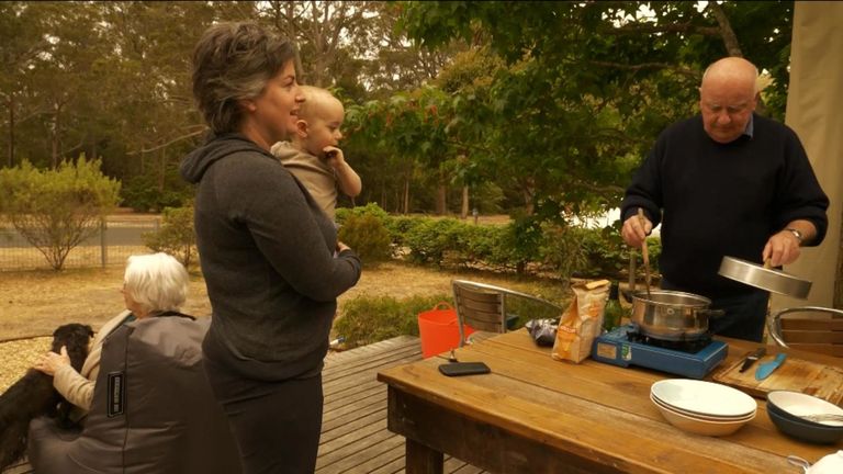 Angela Rentoul et sa famille