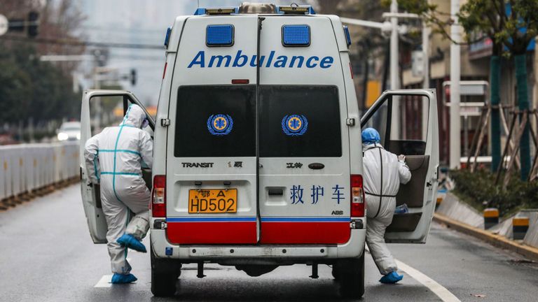 Personnel médical à Wuhan