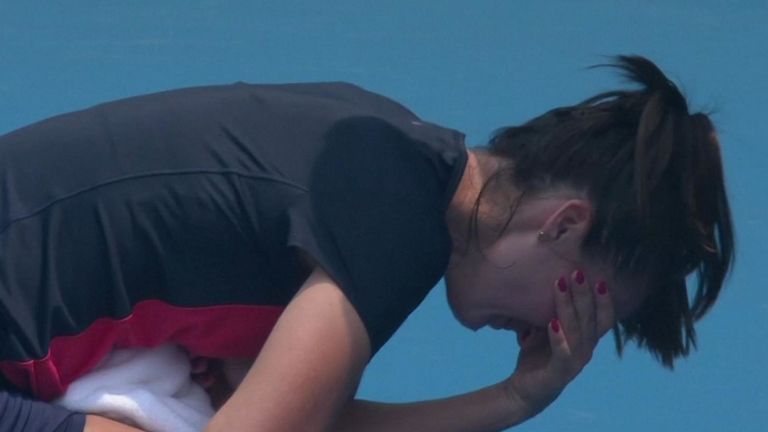 Dalila Jakupovic menait dans son match 
