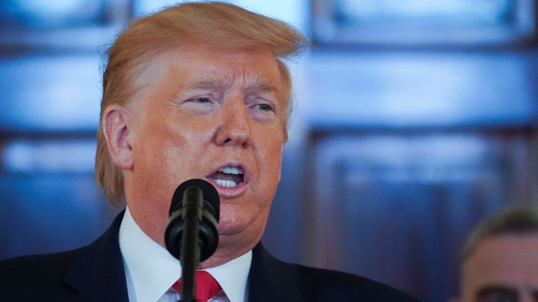 Le président américain a déclaré: & # 39; Le moment est venu pour le Royaume-Uni, l'Allemagne, la France, la Russie, la Chine de rompre l'accord avec l'Iran & # 39;