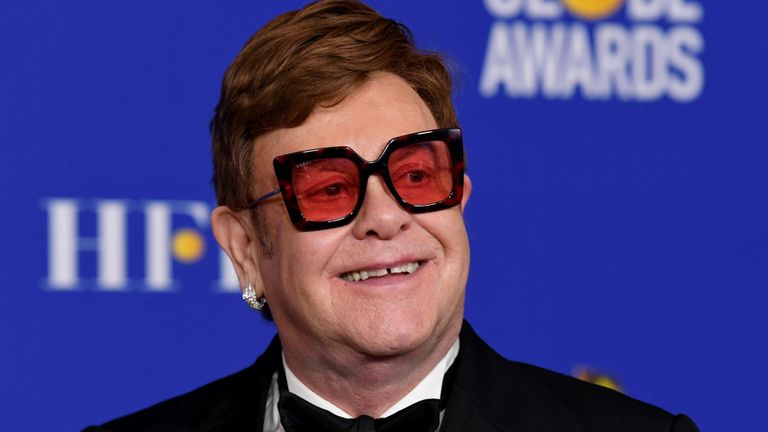 Sir Elton John aux Golden Globes